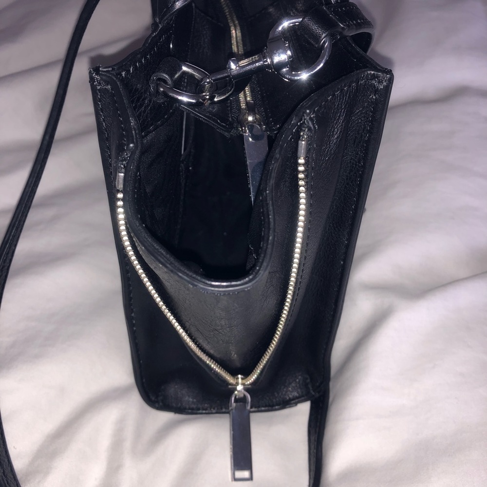 Black Rebecca Minkoff Small MAB Side Zip Satchel - Picture 4 of 7
